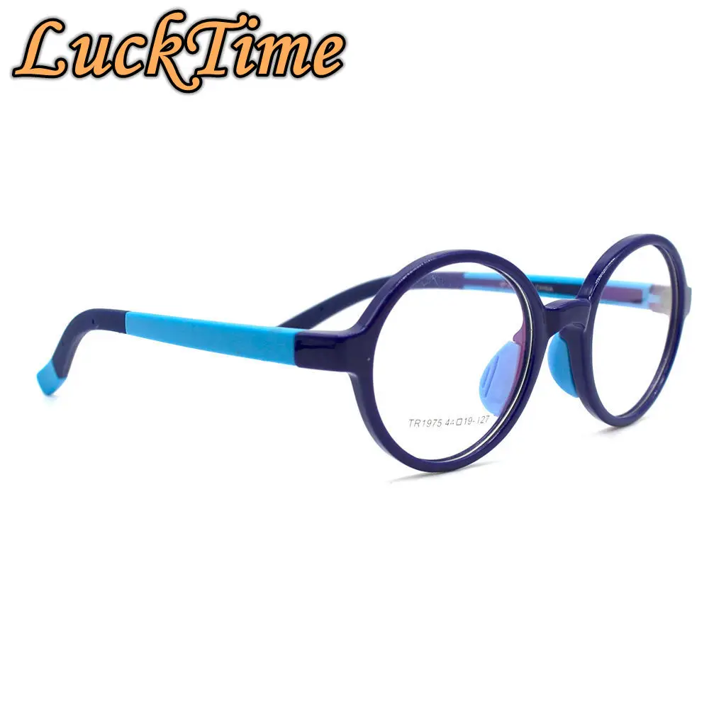 LuckTime Милая рамка для детских очков TR90 мягкая детская Близорукость очки Рамка счастливое время Дети рецепт оправы для очков#1975