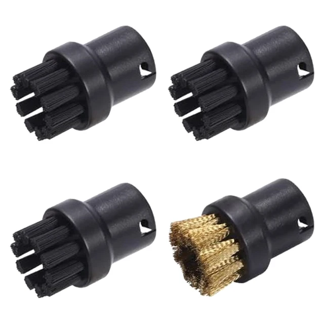 Cleaning Brushes for Karcher SC1 SC2 SC3 SC4 SC5 SC7 CTK10 Steam Cleaner Attachments Replacement Round Sprinkler Nozzle Head HXL2164-Black