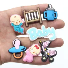 Acessoires de chaussures en PVC pour bébé, 1 pièce, breloques de chaussures, bricolage, décorations amusantes pour tout petits, sabots de crocs adaptés, jibz, cadeaux de fête de noël pour enfant 