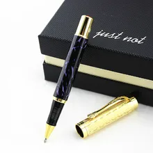 Роскошная металлическая ручка 0,5 мм шариковая ручка для письма стальная металлическая шариковая ручка офисные школьные принадлежности черные чернила