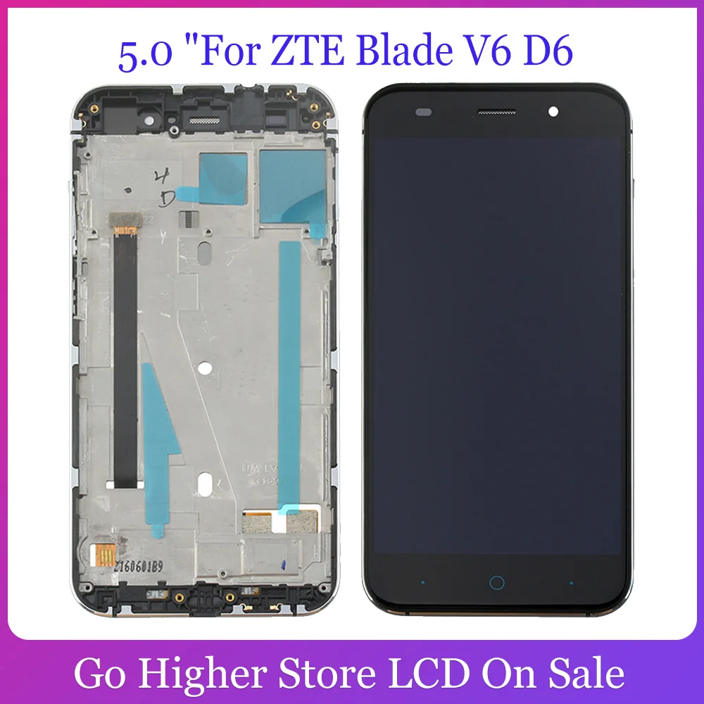 ЖК-дисплей 5 0 дюйма для ZTE Blade V6 D6 Z7 X7 T660 T663 с дигитайзером сенсорного экрана замена