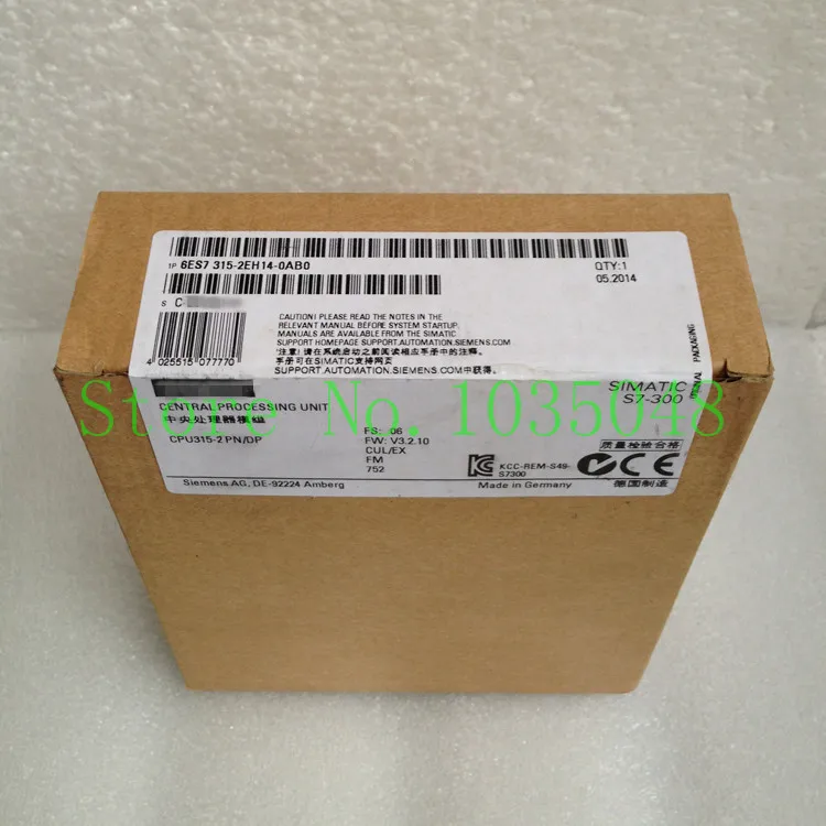 

1PC 6ES7 315-2EH14-0AB0 6ES7315-2EH14-0AB0 New and Original Priority use of DHL delivery #2