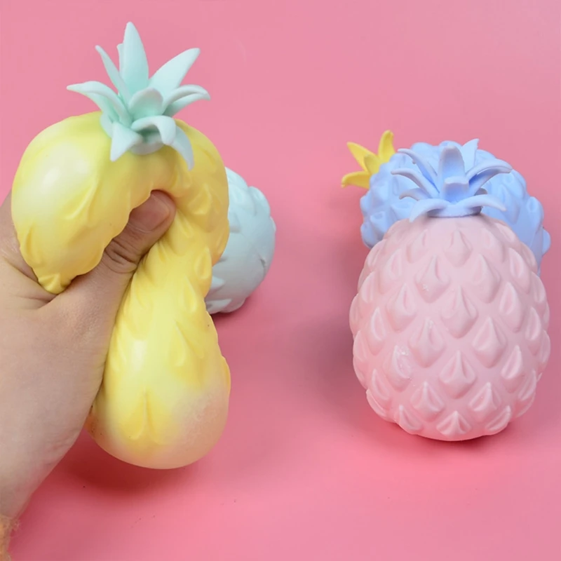 stress squeeze toy 8cm 10cm Small Pineapple, Squishy Pressing Kneading Stress Balls, Decompression Stress Relief Toy stress relieving ball