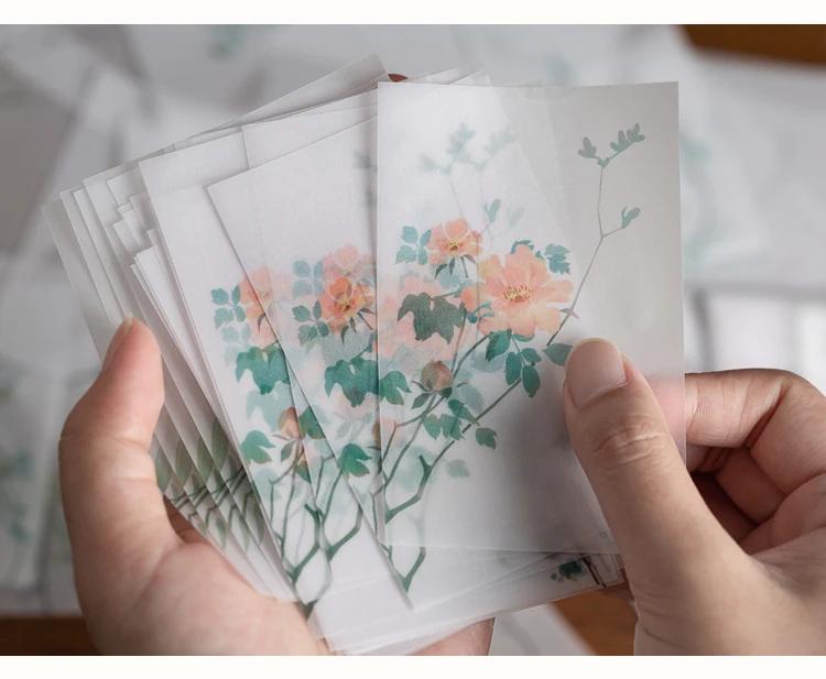 Креативные винтажные листья письма Примечание растения цветы блокноты для записей прозрачная серная кислота бумага с отрывными листами бумажный Примечания