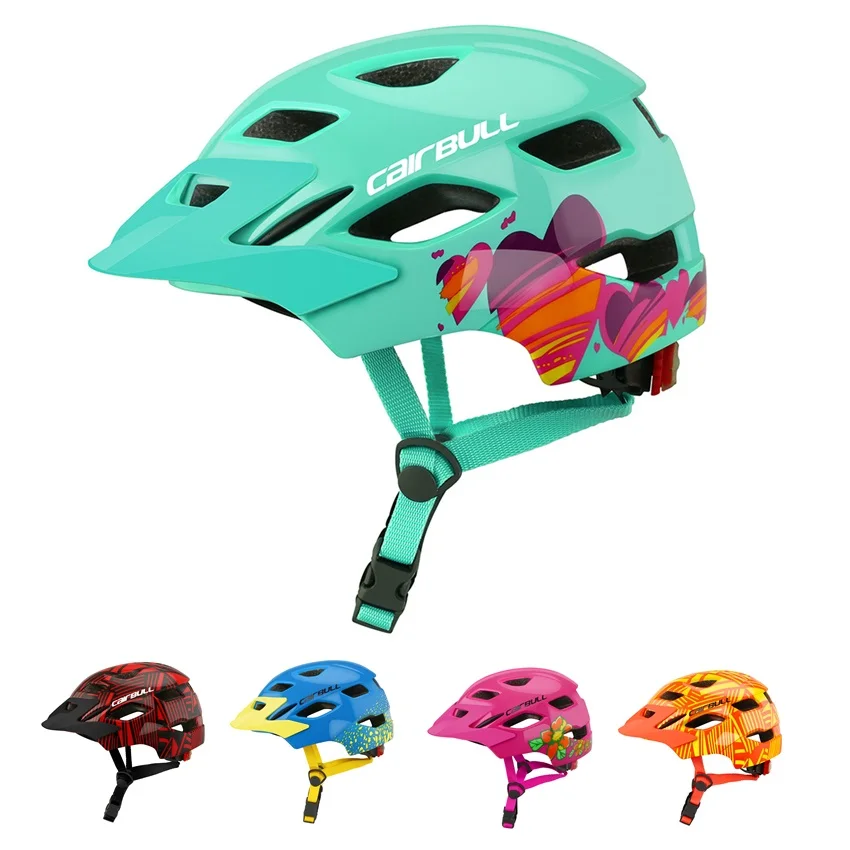 Casco De Bicicleta De Nino De Dibujos Animados De Alta Densidad Para Exteriores Casco De Ciclismo Mtb Cascos De Bicicleta Para Patinaje Gorra De Seguridad Deportiva Para Ninos Con Luces Traseras Casco Para
