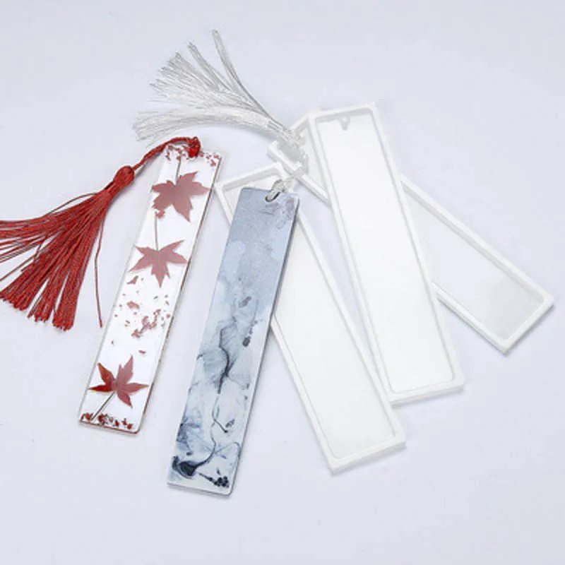 

3D UV Resin Bookmark Mold Silicone Epoxy Resin Molds For DIY Jewelry Making Tools Resin Moldes Selicone Handmade Craft Finding