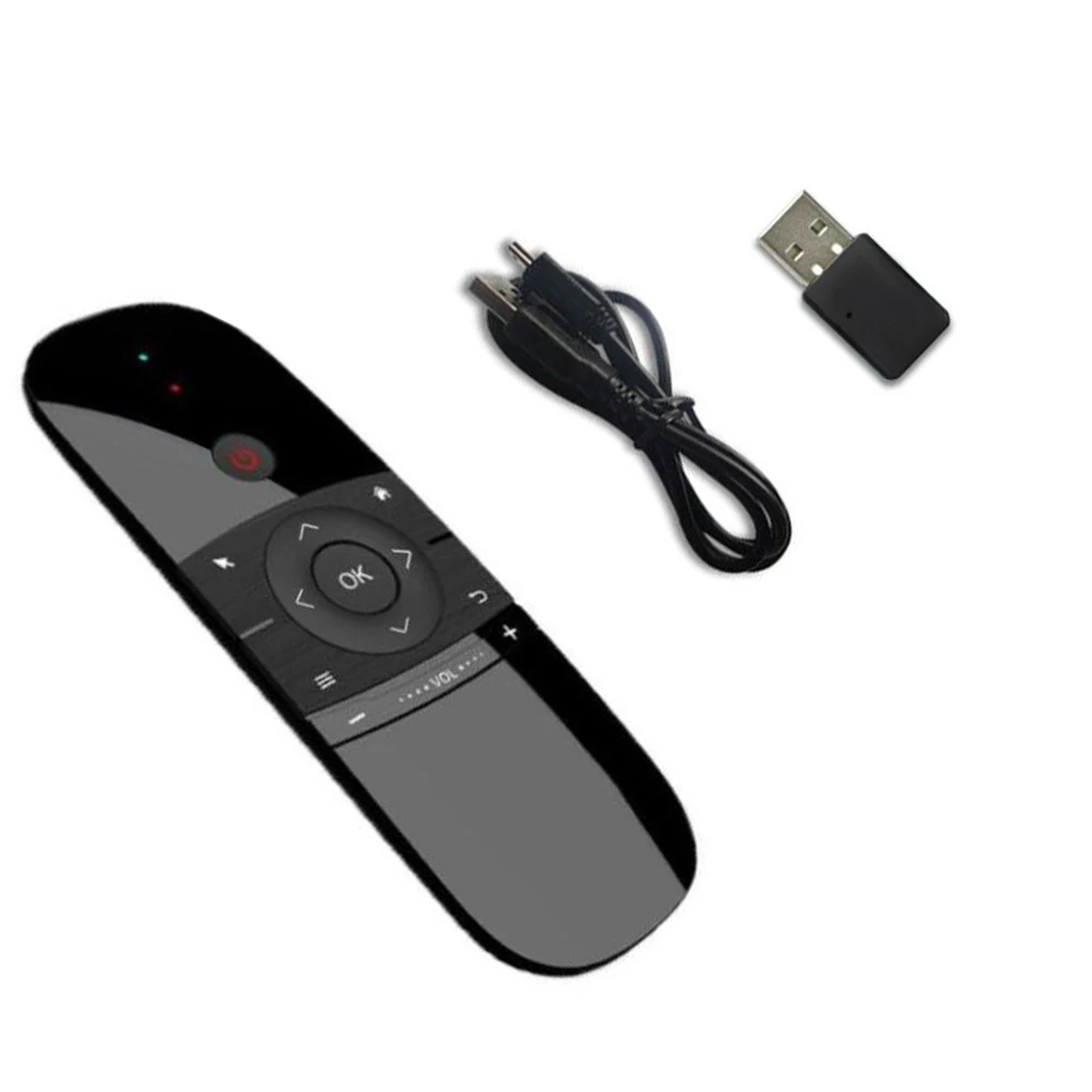 Горячая W1 Fly Air mouse беспроводная клавиатура мышь 2,4G перезаряжаемый мини пульт дистанционного управления для Smart Android Tv Box Мини ПК