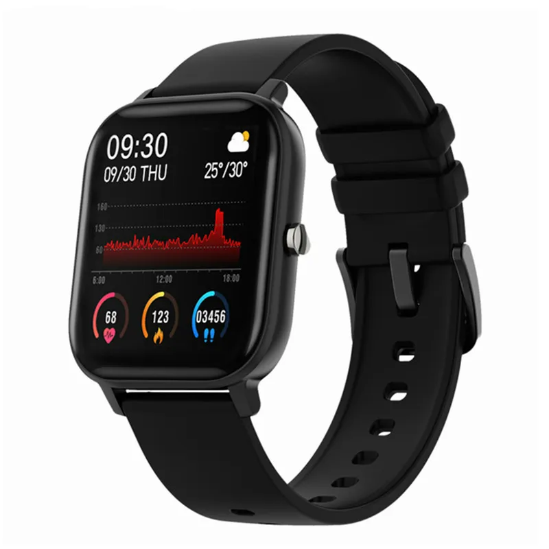 2021 P8 Smart Watch Men Women 1.4inch Full Touch Fitness Tracker Heart Rate Monitoring Sports Watches GTS for Xiaomi Huawei