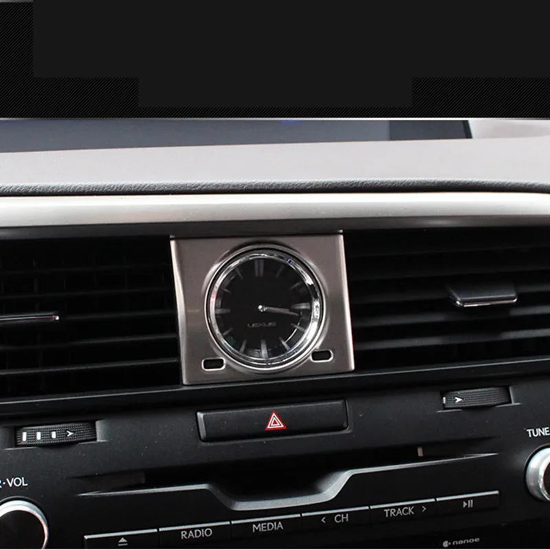 Средний контрольный автомобиль, каменные часы, рамка для стола, накладка, наклейка из нержавеющей стали, стильные аксессуары для интерьера для Lexus RX200t 450h