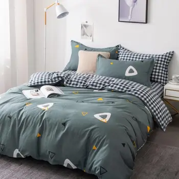 

100% Cotton Duvet Cover Cartoon Print Quilt Comforter Blanket Covers for Boy Girl Bedroom Decorate King Queen Full Twin Size