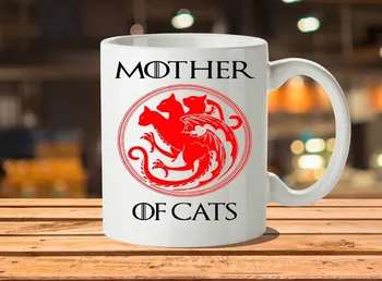 

Mother of Cats Funny Mugs Travel Beer Porcelain Coffee Tea Cups