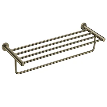 

Brushed Gold Bathroom Accessories Set Paper Holder Solid Brass Toilet Brush Holder Soap Dishes Single Towel Bar Holder Coat Hook