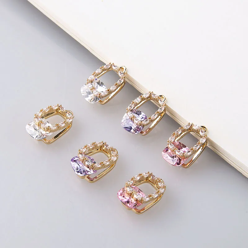 Женские серьги с кристаллами из циркония 2 шт. | Украшения и аксессуары