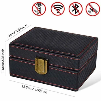 

Anti Theft Faraday Box Car Keyless Signal Blocker Security RFID Faraday Key Fob Protector Prevent Your Key Fob from Being Scanne