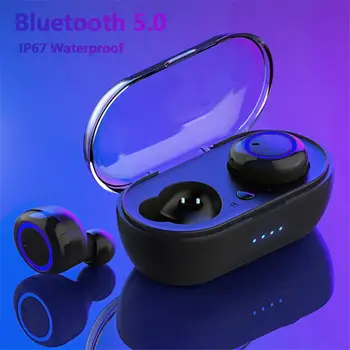 

TWS5.0 Bluetooth wireless headset headset sports headset headset 3D stereo earplug miniature charging box Drop shipping