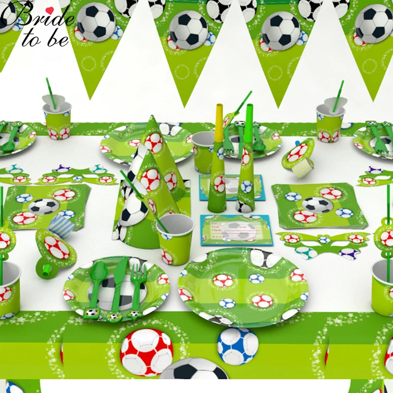 

Bride To Be Party Football Banner/Gift Bag /Birthday Party Plate Popcorn Cup Happy Birthday Party Decoration Kids Favor Supplies