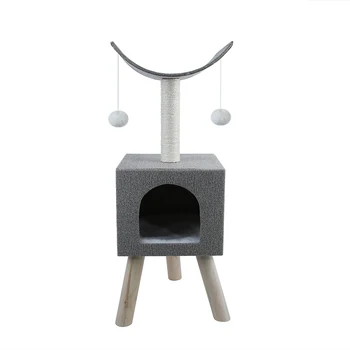 

Cat jumping platform cat furniture cat climbing frame solid wood cat litter cat toy sisal cat tree cat scratch board