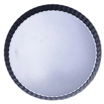 

Non-Stick Quiche Flan Pan Molds Pie Pizza Cake Round Mould Removable Loose Bottom Fluted Heavy Duty Pie Pan Bakeware