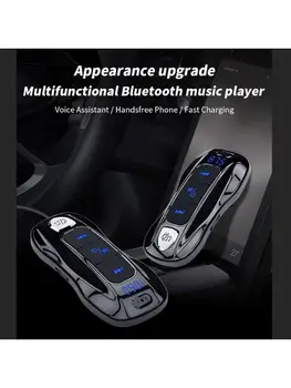 BT74 bluetoothカーキットfmトランスミッターMP3プレーヤーデュアルusbポート充電器急速充電器電圧検出sdカードプレーヤー