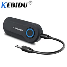 Kebidu Bluetooth Transmitter 3.5MM Jack Audio Adapter Wireless Bluetooth 4.0 Stereo Audio Transmitter Adapter For Headphones TV
