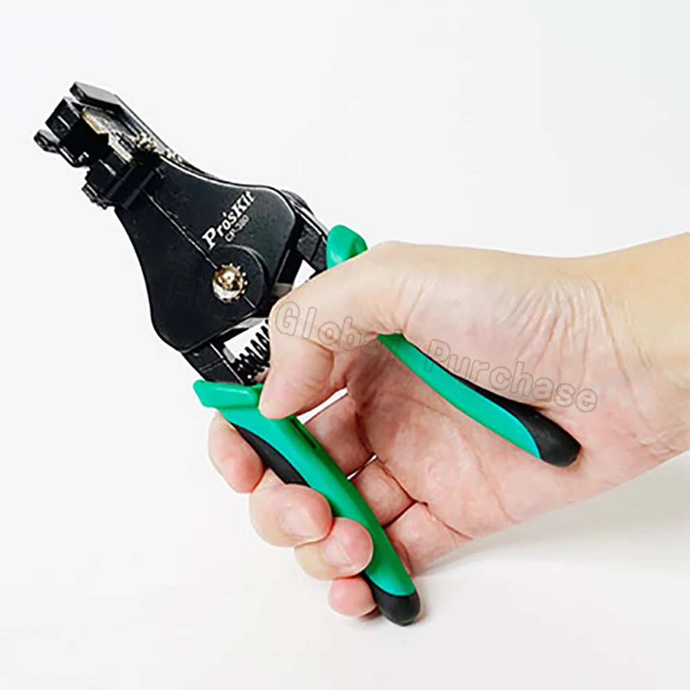 Pro'sKit CP-380 automatic wire stripping machine for 16-8 AWG single-core copper multi-core twisted wire precise wire stripper