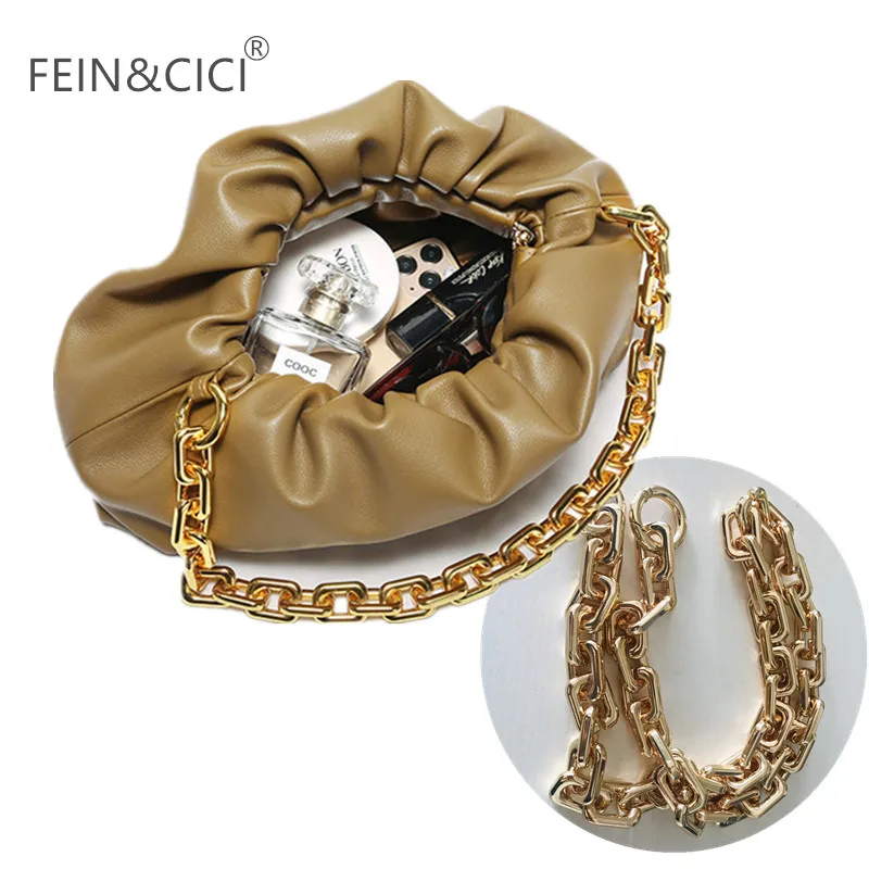 gold chain handbag strap