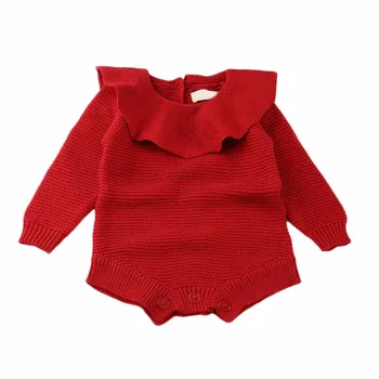 

Baby Set 0-3T New Autumn Infant Baby Long Sleeve Solid Print Rompers Kids Girls Jumpsuit Clothes