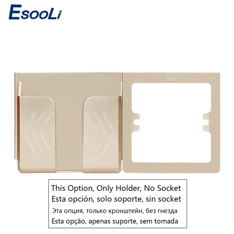 Esooli 4 портовая розетка с USB адаптером для настенного зарядного устройства