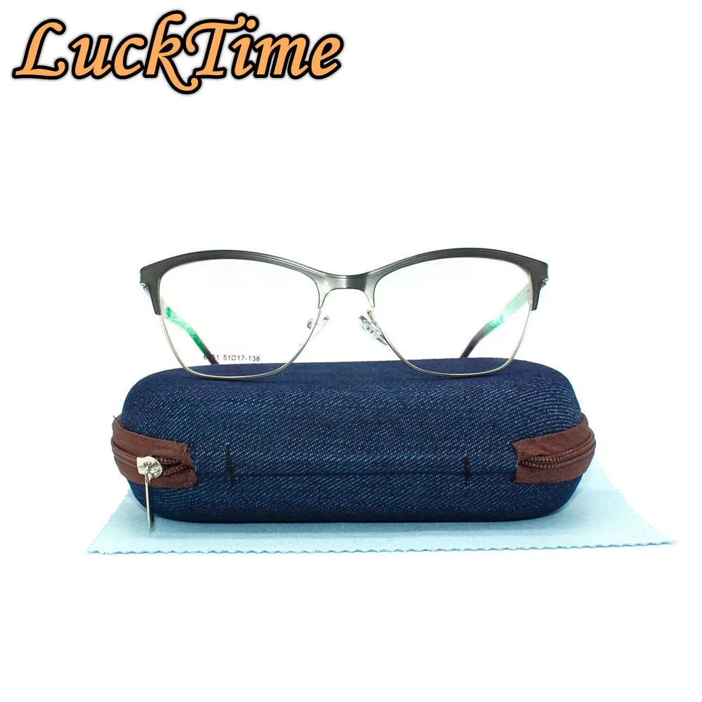LuckTime Ретро стиль сплав для мужчин и женщин оправы очков модные металлические