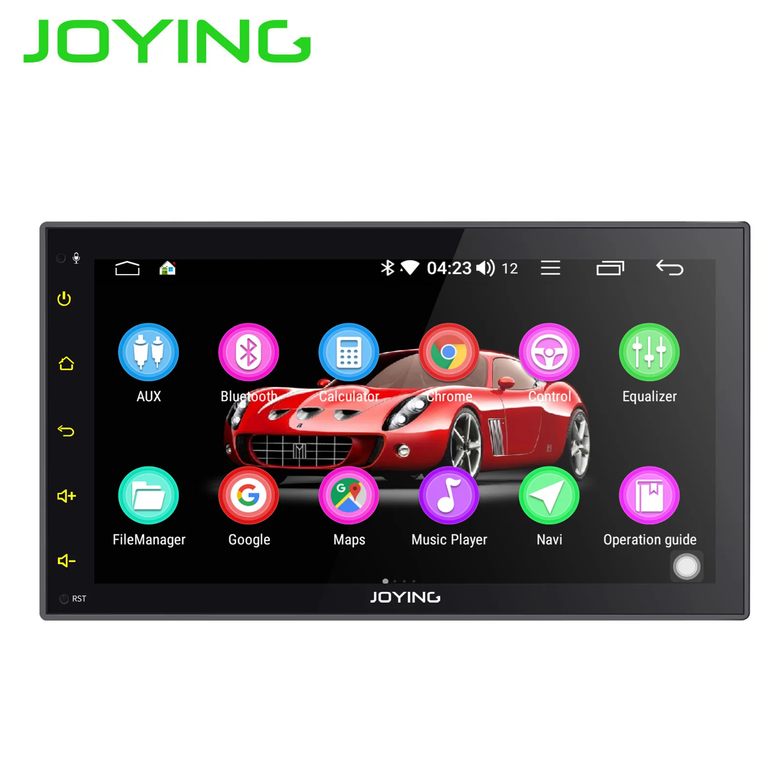 Top JOYING double 2 din 6.95" car radio Android 8.1 Octa Core with DSP GPS Navigation head unit SWC universal BTstereo audio player 4