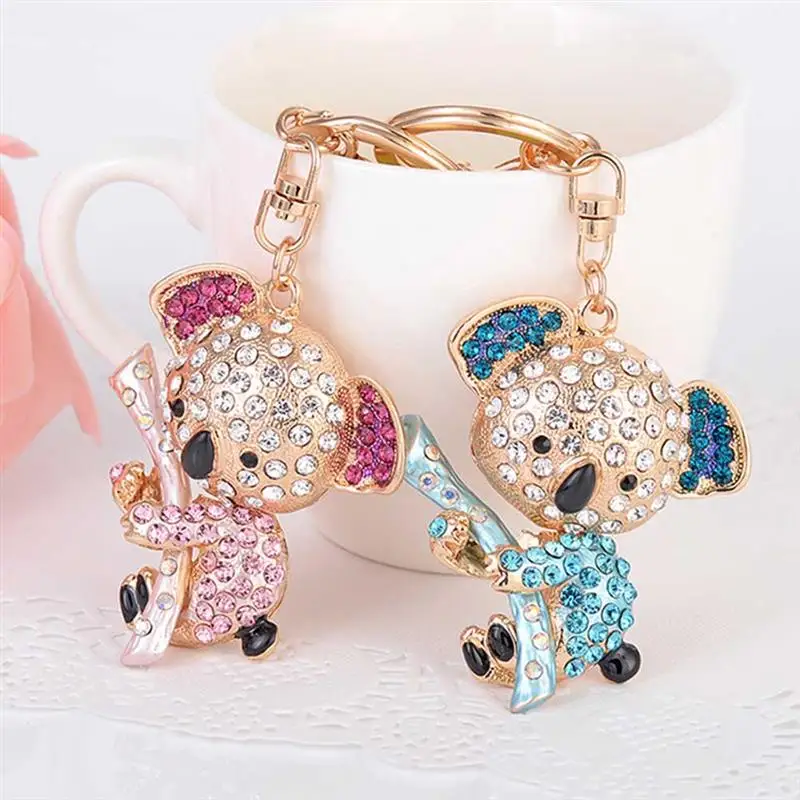 

Creative Koala Key Chain Stylish Alloy Keyrings Women Bag Backpack Pendant Keychain Beautiful Hanging Decorations for Women Girl