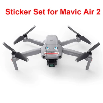 

2Sets Shark PVC 3M Glue Camera Decals Skin Mavic Air 2 Sticker for DJI Mavic Air 2 Mavic Mini Drone & Battery Accessories