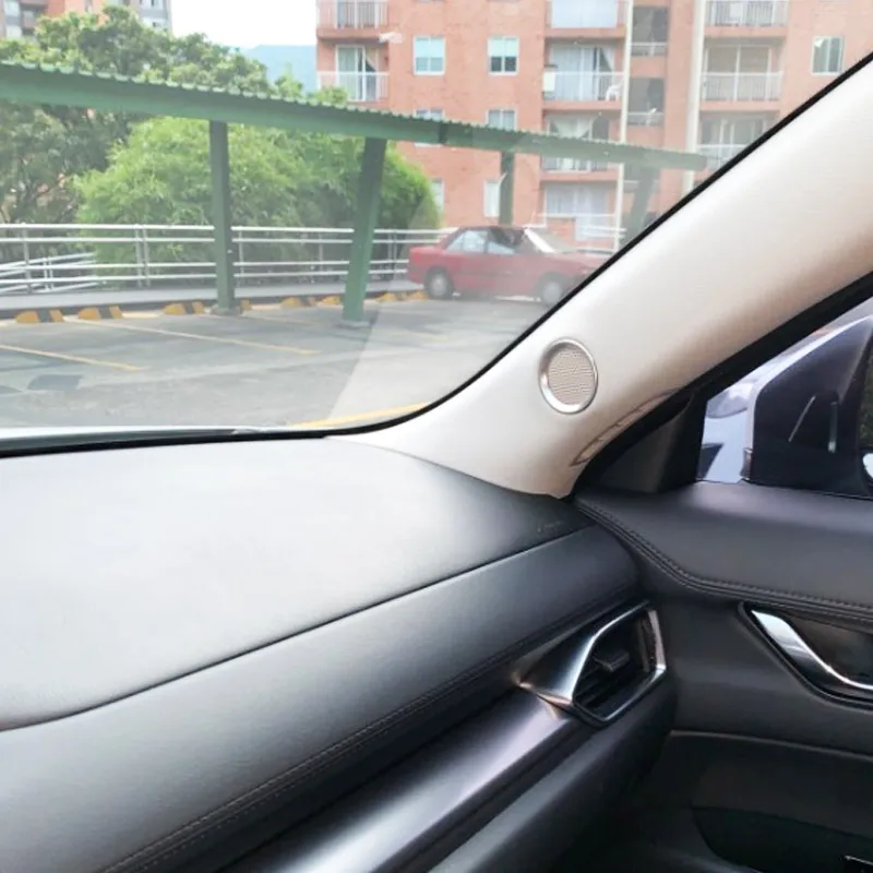 Для мазда сх5 Mazda CX-5 динамик звуковое кольцо накладка из нержавеющей стали украшения интерьера молдинги аксессуары，автотовары，наклейки на авто