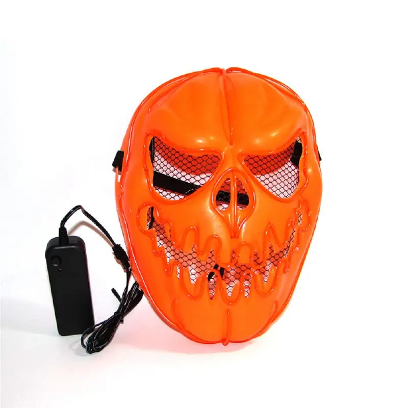 Halloween LED Glowing Mask Pumpkin Head Party Decoration Christmas Masquerade Mask Decoration Grow Masks Event Supplies