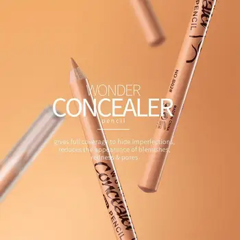 

12pcs/set Menow Concealer Pen P137 Wooden Handle Soft Cream Brighten Beige Natural Color Waterproof Face Contour Pen