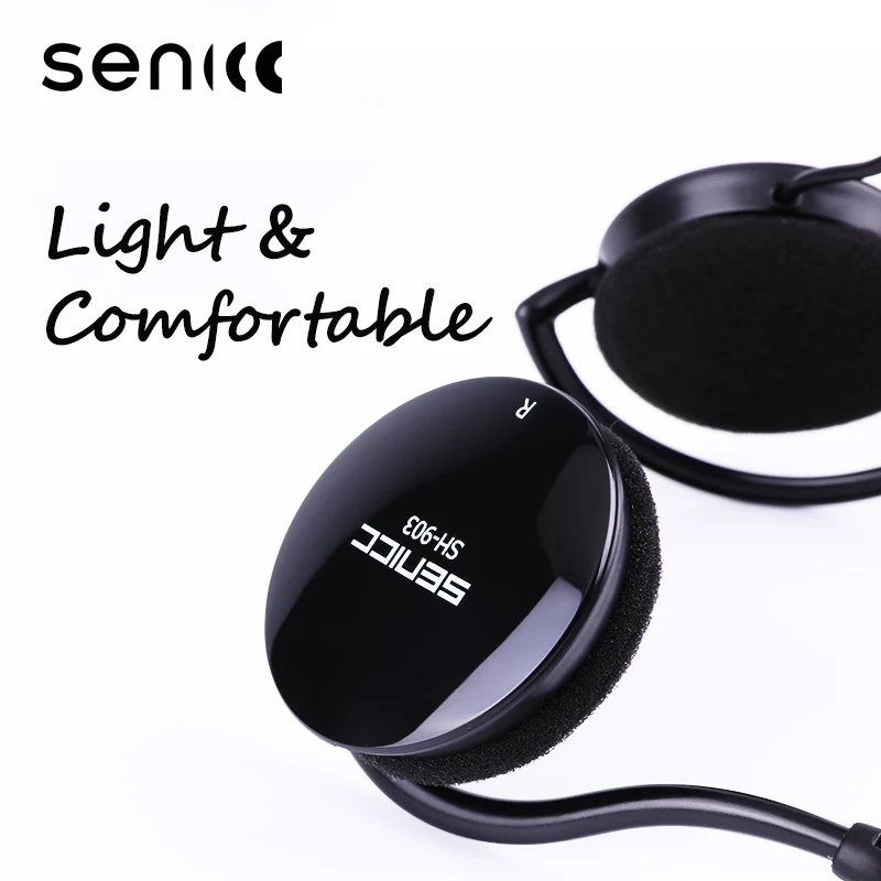 Оригинальный SENICC SH 903N Спорт стерео дополнительный бас гарнитура с шейным