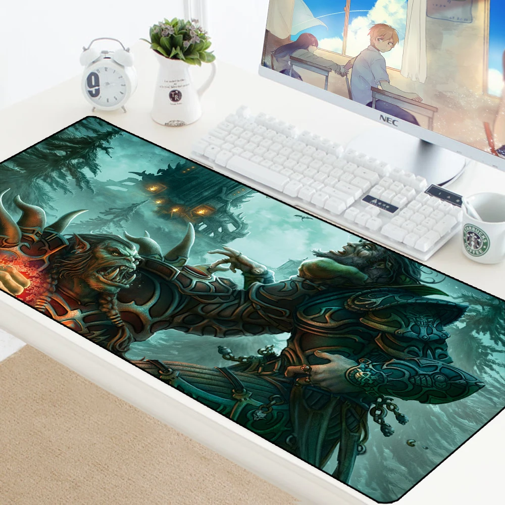  Custom Rubber Gaming MousePad World of Warcraft Desk Mouse pad For Laptop Mat Speed Keyboard Office