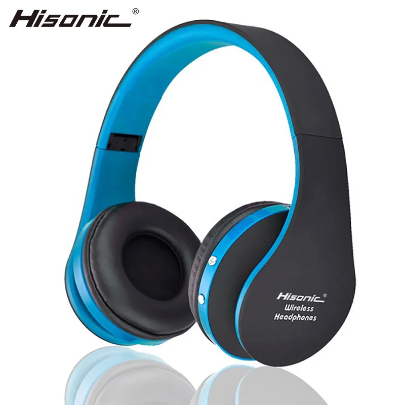 Скидка Hisonic беспроводные наушники портативная гарнитура с шумоподавлением V4.1 складные с микрофоном font b USB b font Игровые наушники bs sun 8252