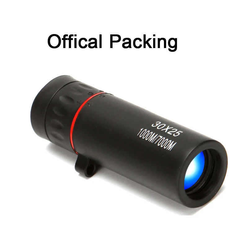 Only Monocular Высокая Мощность HD монокуляр телескоп 30X25 мини туризм карманный бинокль BAK4 призма Spyglass LLL ночное видение для наружного кемпинга - Цвет: Only Monocular