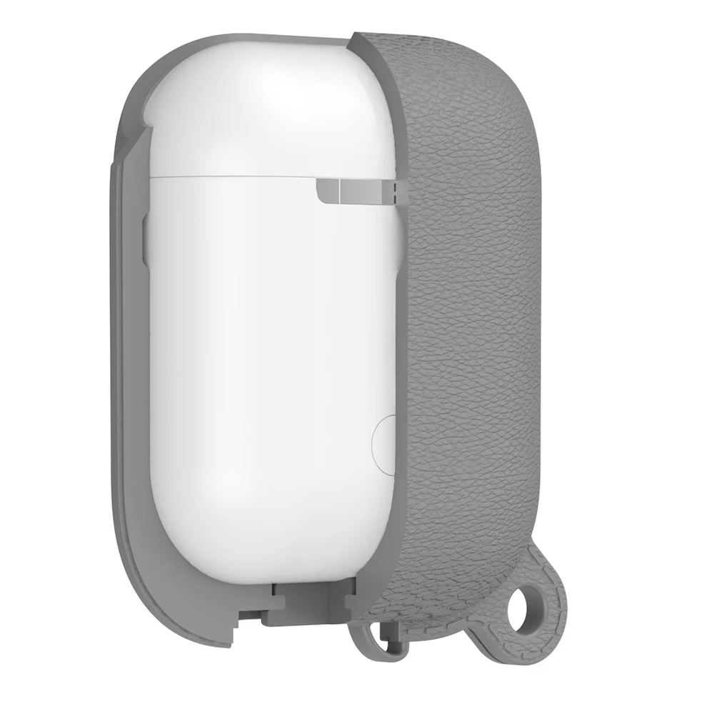 Набор наушников с Litchi узором для Airpods, чехол, симпатичный силиконовый bluetooth-наушник, защитный чехол-1or2 поколения