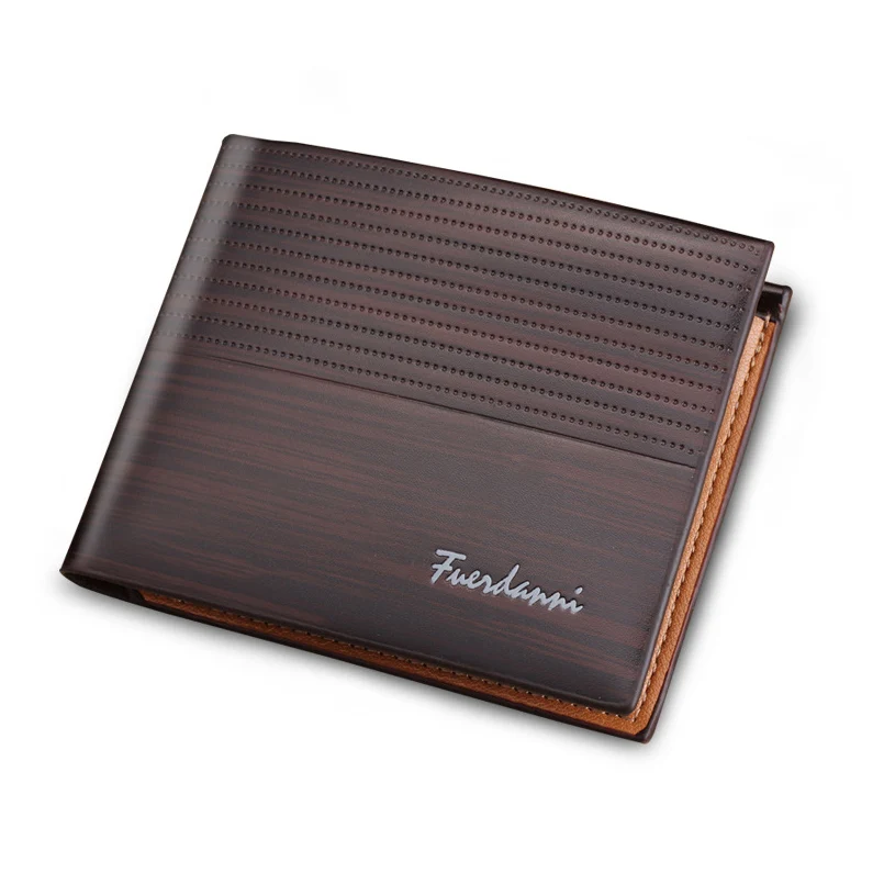 Luxury Brand Men Wallet Leather Vintage Short Wallets Business Bifold Purse Man Slim Credit Card Holder Front Pocket Money Bag