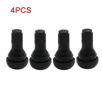 

4PCS TR412 Tubeless Tyre Tire Valve Stems Stubby Rubber Copper Tire Air Valve Wheels ATV Auto Car Motorcycle Moto boat trailer