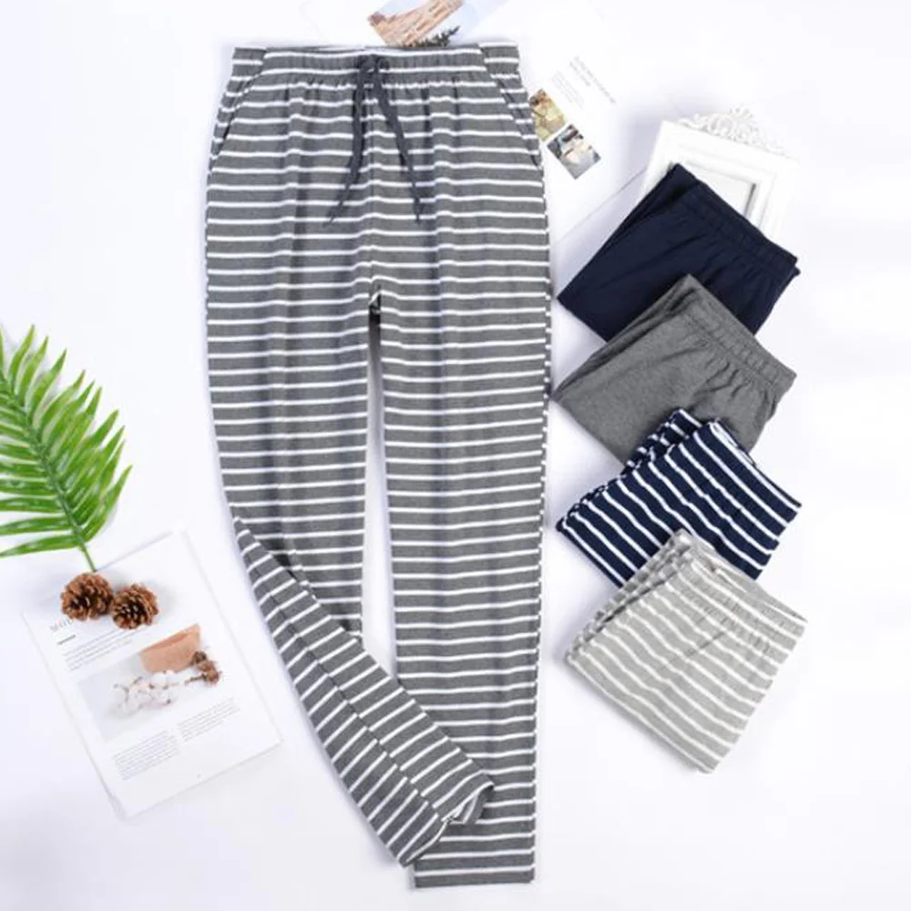 Men's Striped Pajama Pants Loose Sport 