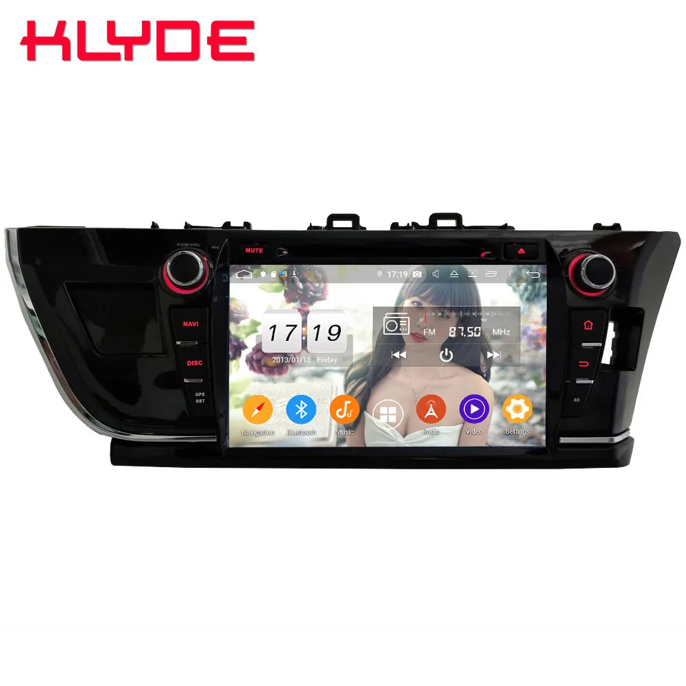 Klyde " ips 4G wifi Android 9,0 Восьмиядерный 4 Гб ОЗУ 64 Гб ПЗУ BT DSP автомобильный DVD мультимедийный плеер стерео для Toyota Corolla 2013
