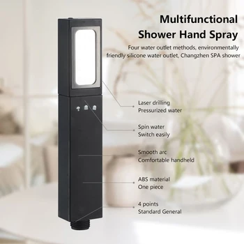 

High Pressure Shower Head Bathroom Water Saving Shower Head Powerful Boosting Spray Bath Handheld Flower Wine Faucet Replacement