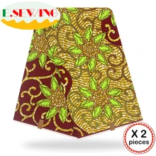 Анкара африканская восковая печатная ткань 12 ярдов Хлопок Воск Гана воск нигерийский стиль для шитья африканские платья одежда 111836