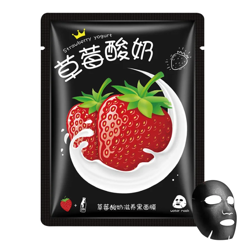 Strawberry 1 шт., растительный экстракт для лица, маска для ухода за растительной кожей, увлажняющая маска против акне, обернутая медовая Клубничная маска - Цвет: Strawberry