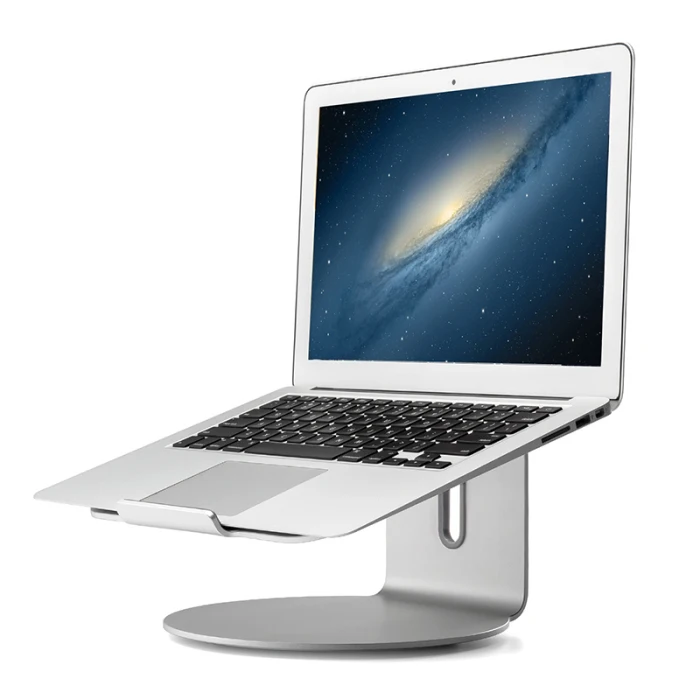 Aluminum Alloy Laptop Stand Base 360 Rotate Notebook Heighten Cooling Holder Support OUJ99