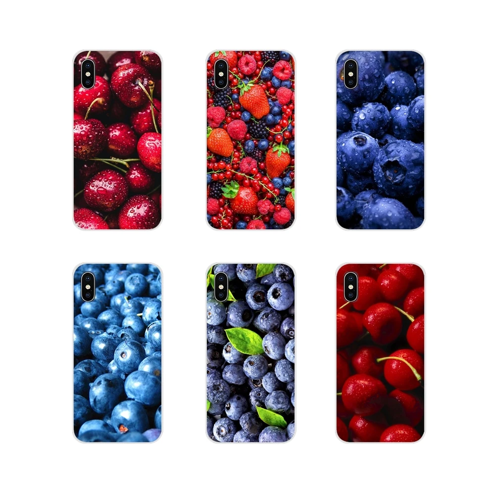 Design Cover For HTC One U11 U12 X9 M7 M8 A9 M9 M10 E9 Plus Desire 630 530 626 628 816 820 830 fruit cherry Blueberry Strawberry | Мобильные