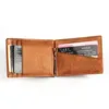 Personalized engraved Genuine Leather Money Clip Front Pocket Clamp for Money Holder Removable Money Clip Wallet 3
